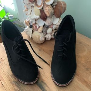 Womens heeled loafers